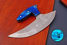CUSTOM HANDMADE FORGED DAMASCUS STEEL ULU KNIFE CHEF KNIFE KITCHEN KNIVES 1771