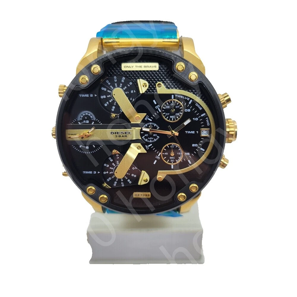 Banda de acero inoxidable Diesel Mr. Daddy Relojes de pulsera analógico