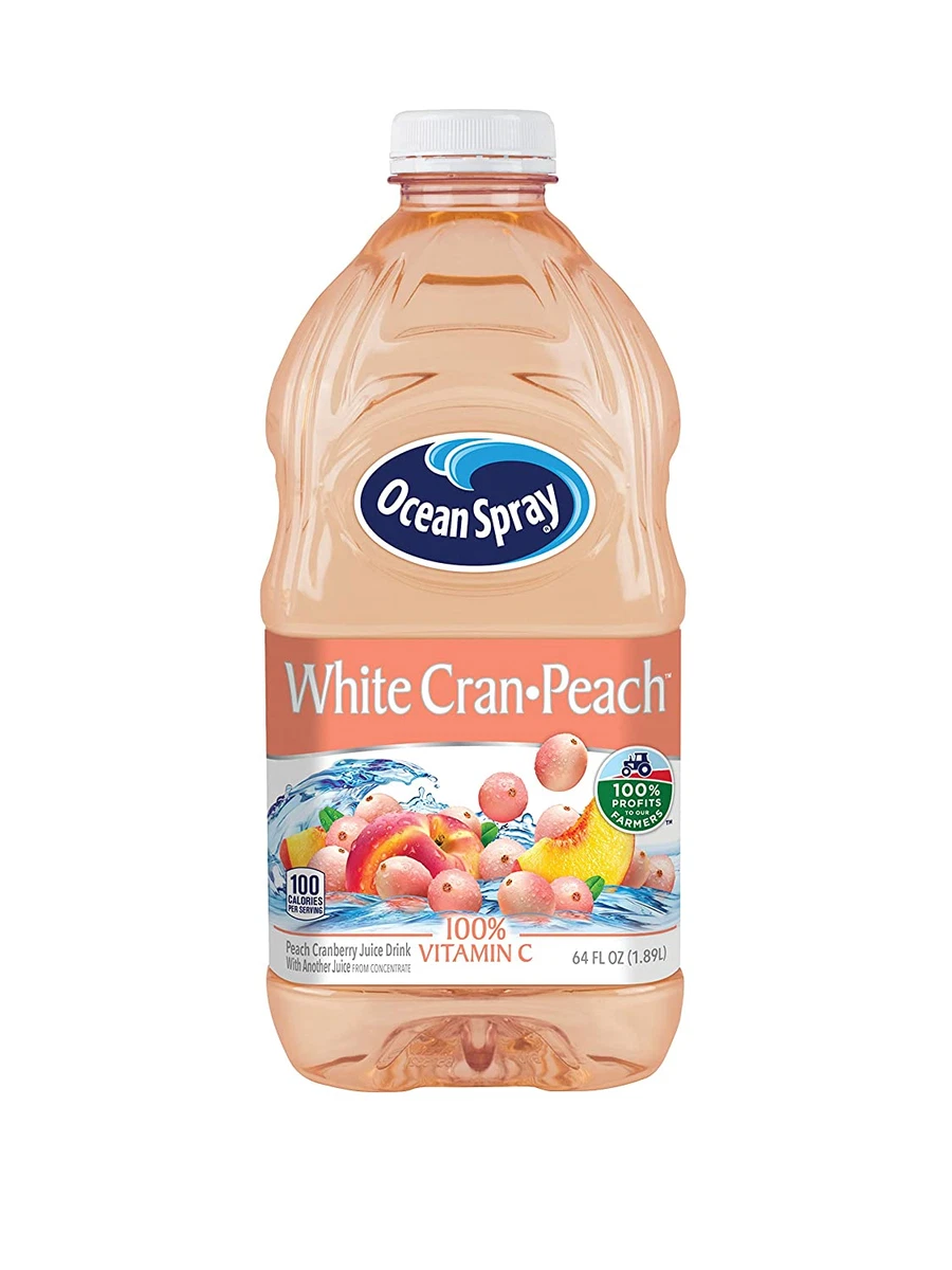Ocean Spray White Cranberry Peach Juice Drink, 64 Fl Oz Pack of 8 | eBay