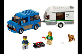 NEW LEGO CITY VAN & CAMPERVAN~60117~Includes male and female campers + dog~NISB