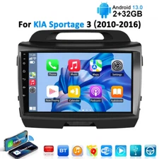 For KIA Sportage 3 2010-2016 9" Android 13 Car Stereo Carplay GPS Navi RDS Radio