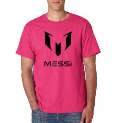 MESSI Logo T-Shirt Argentina Barcelona FCB #10 Leo Football Soccer