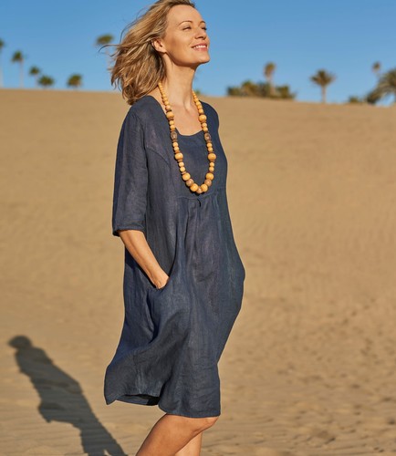 WoolOvers Womens Linen Pocket Tunic 