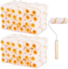 300 Pcs Mini Paint Roller Covers, 4 Microfibe...