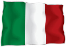 Italy Country Flag Car Bumper Window Mirror Sticker Decal 5"X4"