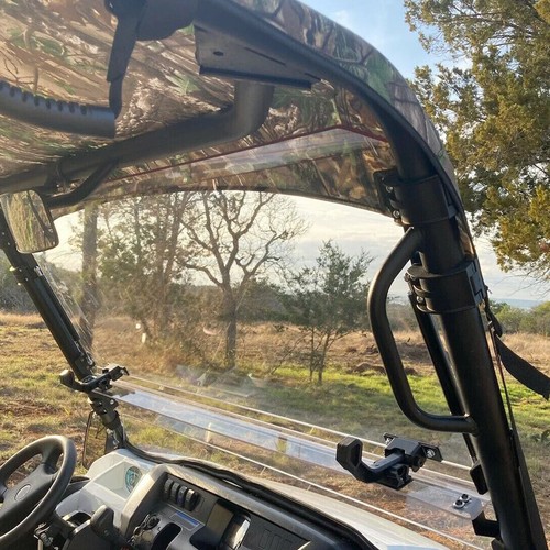 For 2015+ Kawasaki Mule Pro FXT FX DX 2-in-1 Flip Windshield Scratch Resistant - Picture 5 of 21