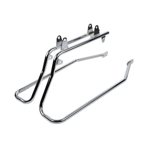 White Hard Saddlebags Bags Bracket Kit Fit For Harley Softail Heritage 1984-2017 - Picture 11 of 13