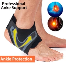 Ankle Brace Support Compression Sleeve Pain Relief Plantar Fasciitis Foot Wrap.
