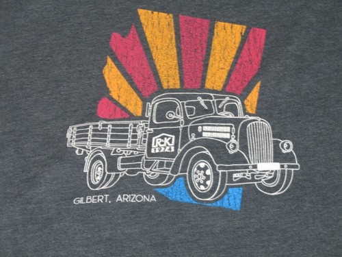 Flat Bed Truck Graphic Mens T Shirt Large R K Building Supplies Gilbert Az Ebay