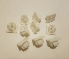 10 Universal License Plate Tag Mounting Hardware Plastic Insert Nut Clip Bumper