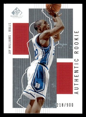 2002-03 SP Game Used #103 Jay Williams Rookie #d /900! BULLS DUKE