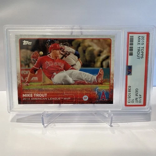 Gem Mint-Mike Trout 2015 Topps #510 PSA 10 Award Winner💎