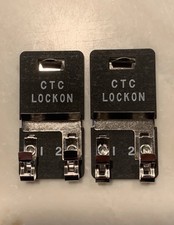LIONEL CTC POWER LOCK ON SET OF 2 O GAUGE TRAIN TRACK TERMINAL CONNECTOR LOCKON