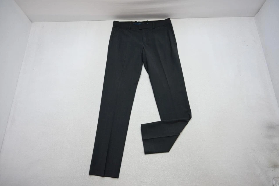 Penguin Munsingwear Dark Gray Plaid Dress Pants Stretch Flat Mens Size 31 x 32 - Image 2 of 4