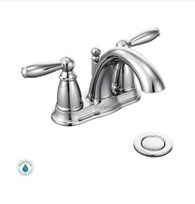 Moen 6610 66610 Brantford Chrome 2 Handle Lever bathroom faucet
