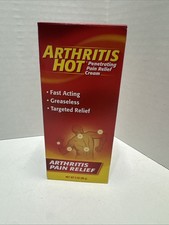 Arthritis Hot Pain Relief Creme Deep Penetrating Fast Acting 3 oz New