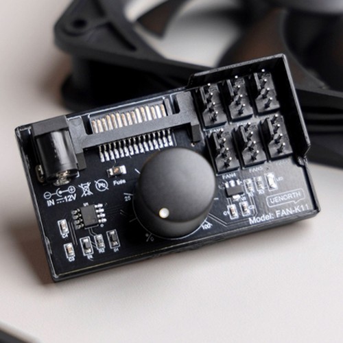 Wentylator komputerowy Kontroler prędkości High Power Hub Sata Power Controller NAS ServerFan - Zdjęcie 5 z 6