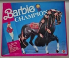 1991 Vintage Mattel Barbie Champion Horse and Barbie Outfit NRFB! DENTS! 4045