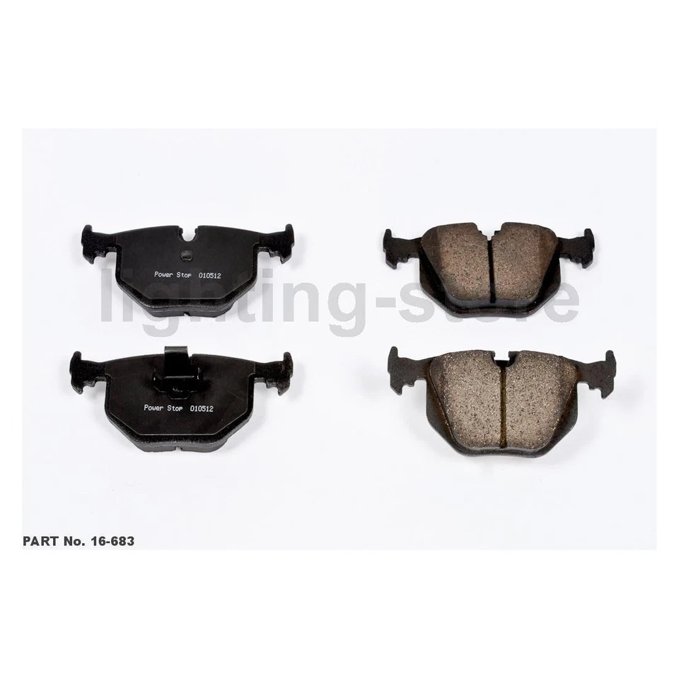 Conjunto de pastilhas de freio a disco dianteiro traseiro rotor de freio a disco compatível com BMW 2001-2005 330Ci 6 peças - Imagem 3 de 4