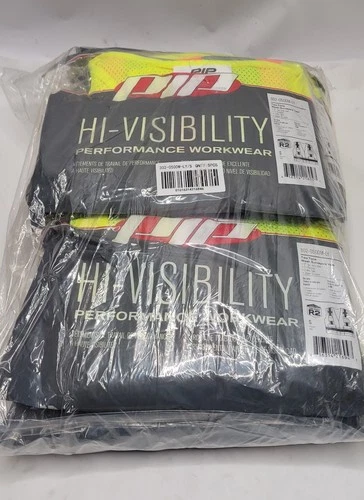 (Qty 5) PIP Size S Small Two Tone Mesh Surveyors Vest Hi-Visibility 302-0500M-LY - product listing photo