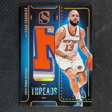 2024-25 Panini Silhouette Evan Fournier #THR-EVN Threads Game Used Mem Gold /10