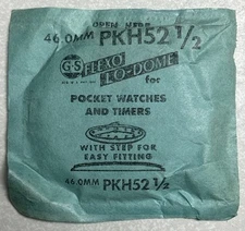 Germanow-Simon G-S PKH52 1/2 Watch Crystal 46.0MM Flexo Lo-Dome NOS