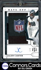 Jalen Carter Rookie Auto 2023 Panini National Treasures #rho-jca Nfl Shield /3