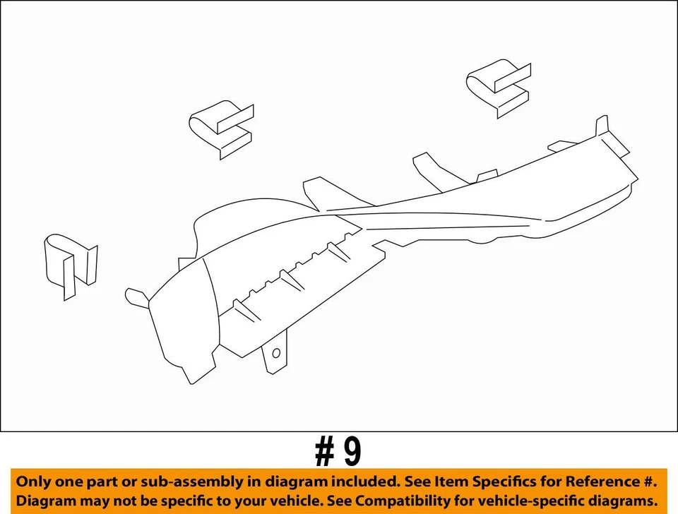Borde superior izquierdo Lincoln 15-18 MKC EJ7Z7831013AG NUEVO EN STOCK ANTIGUO FABRICANTE DE EQUIPOS ORIGINALES Foto 3 de 4