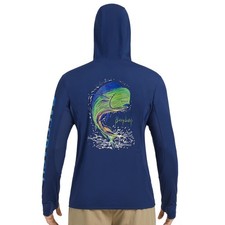 Men s UPF 50 Graphic Fishing Hoodie Shirts UV Sun Protection Long Sleeve Moi...