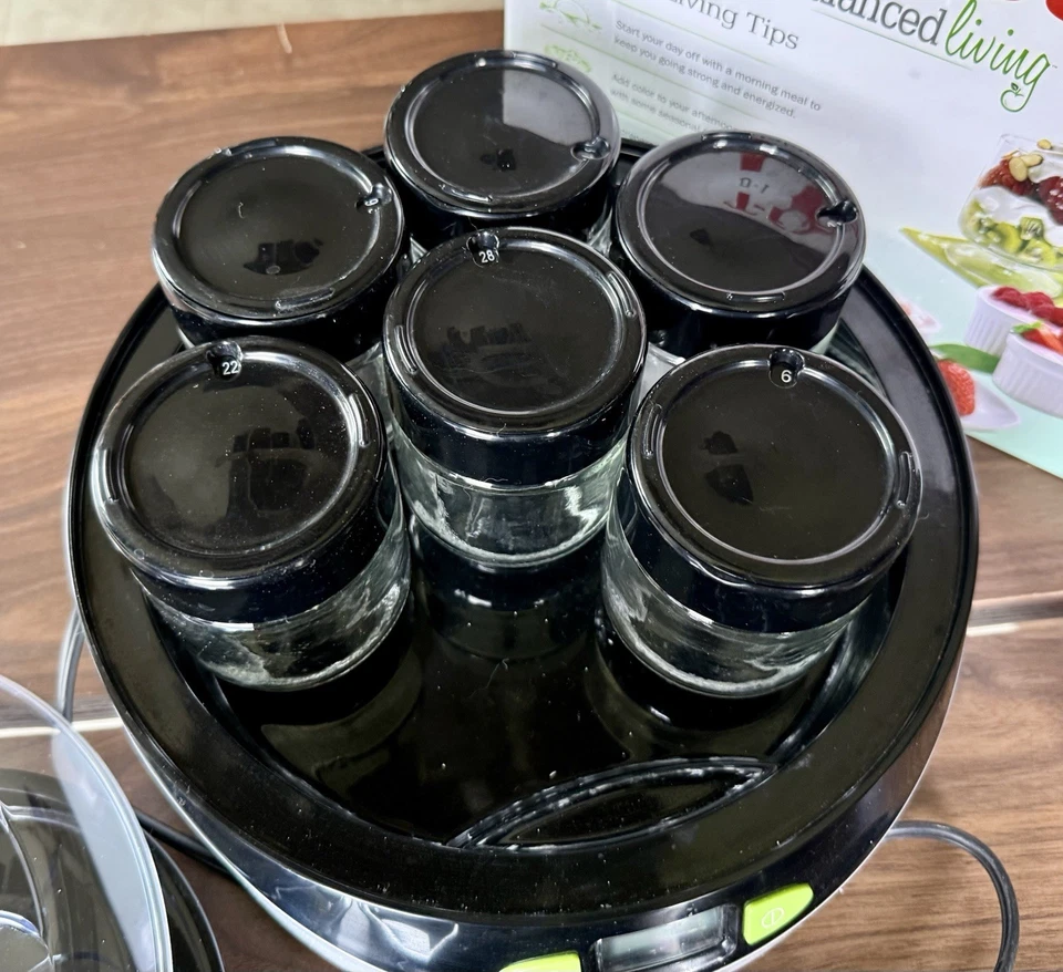 Temporizador automático para hacer yogur griega T-Fal TFal Balanced Living falta un frasco Foto 2 de 4