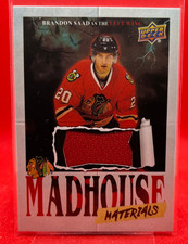 BRANDON SADD 2025-26 UD CHICAGO BLACKHAWKS CENTENNIAL HOCKEY JERSEY MADHOUSE