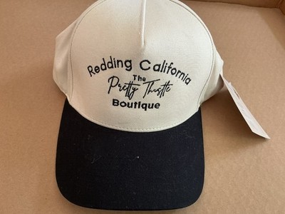 Embroidered Two Tone Snapback  Hat ''The Pretty Thistle Boutique'' Redding CA NWT