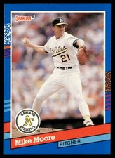 1991 Donruss Mike Moore Oakland Athletics #161
