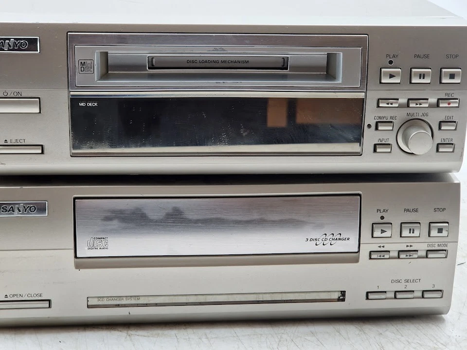 Sanyo MDG-007 Md Deck & CP007 CD Wechsler - Für Teile, Ohne Kabel - Bild 3 von 4