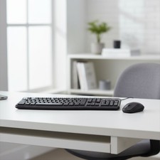 MK120 Wired Keyboard  Mouse Combo   Reliable, Ergonomic, and Durable for PC ...