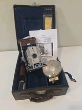 Polaroid Land Camera Model 95 Made in the USA 1948-1953 with Flash, Case, Extras