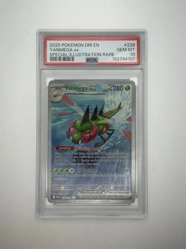 PSA 10 Pokemon Destined Rivals SIR Yanmega EX 228/182 GEM MINT