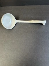 Vintage white porcelain Ironstone ceramic TUREEN  Ladle  Country Farmhouse