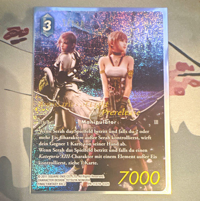 Square Enix Final Fantasy TCG Serah PR-113/16-032H Pre Release Foil Deutsch