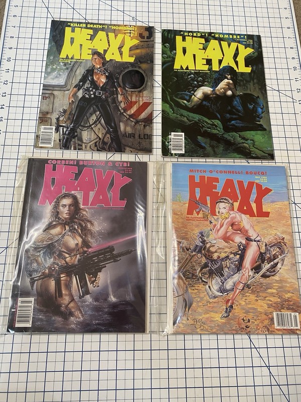 4-Heavy Metal 1994 January November May March Comic Fantasy RARE Corben