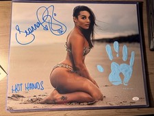 Deonna Purrazzo Signed 16x20 Handprint Jsa Cert Inscribed Hot Hands Wwe Aew Nxt 