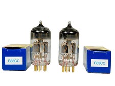MATCHED PAIR BY Ip and Gm E83CC /12AX7 JJ GOLD TESTED WITH ROETEST V10 NEW