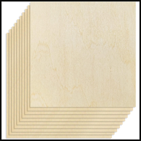 Owlkela Lindenholzplatte 200X200X2 Mm 10 StüCke FüR DIY Bastelprojekte, Unbemalt