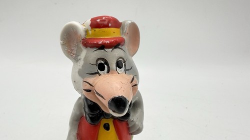 Statuina ceramica formaggio Chuck E vintage 1982 spettacolo pizza tempo teatro - Foto 11 di 12