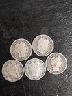 Barber Dimes Lot Of 5- 90% Silver - Lot#3