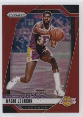 2024-25 Panini Prizm Legends Red Prizm 69/299 Magic Johnson #294 HOF 5q7