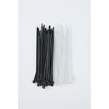 UV RESISTANT Cable Zip Ties 4 Inch Black 50 Pack 18lb Strength