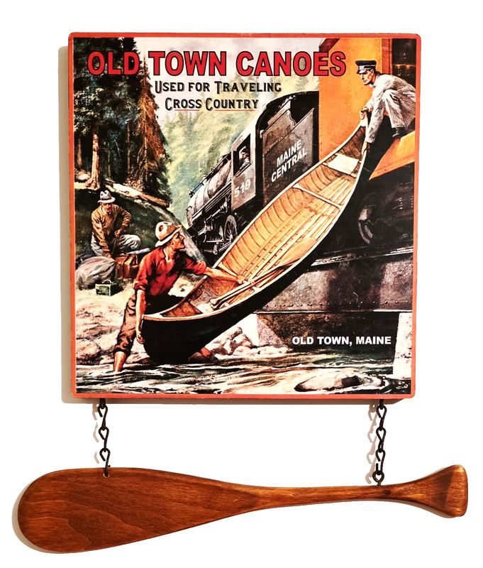 Old Town Canoes ~ Used For Traveling Cross Country w 14 1/2" Canoe Paddle