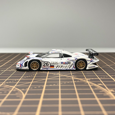 TH 1:64 White 1998 911 Gt1 LM #26 Racing Sports Model Diecast