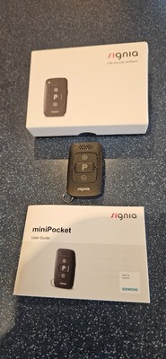 Signia Remote Mini Pocket Control für Hörgeräte. Stellt Lautstärke & Programm ein.